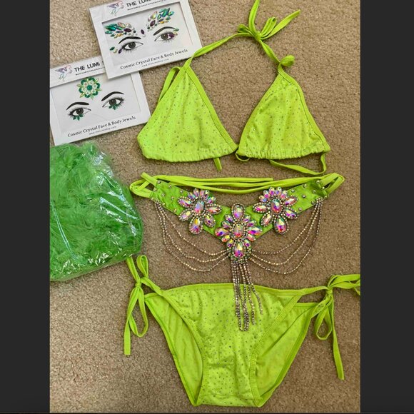 LUMI SHOP Neon Fairy Full Outfit Size S - Picture 4 of 5